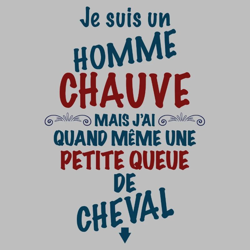 Le Chauve heureux de sa petite queue de cheval