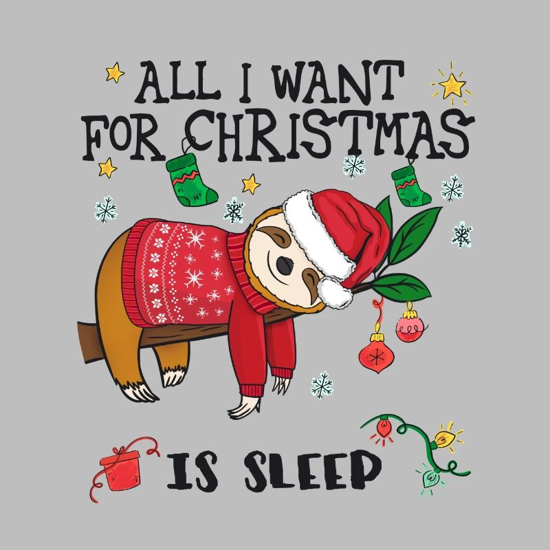 Faultier mit Weihnachtspullover