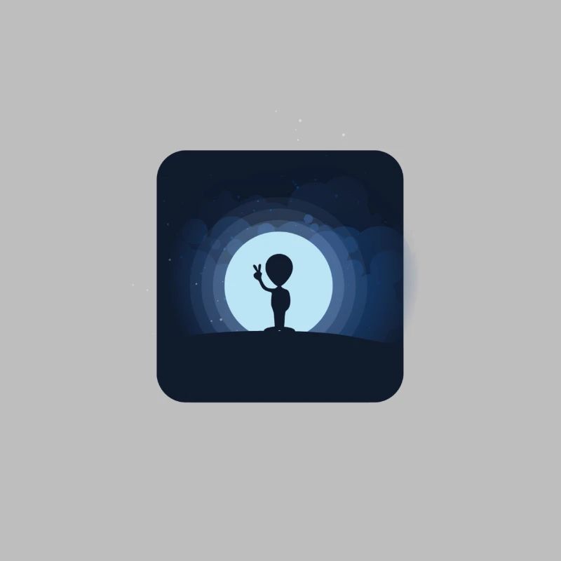 Alien Alien amical martien