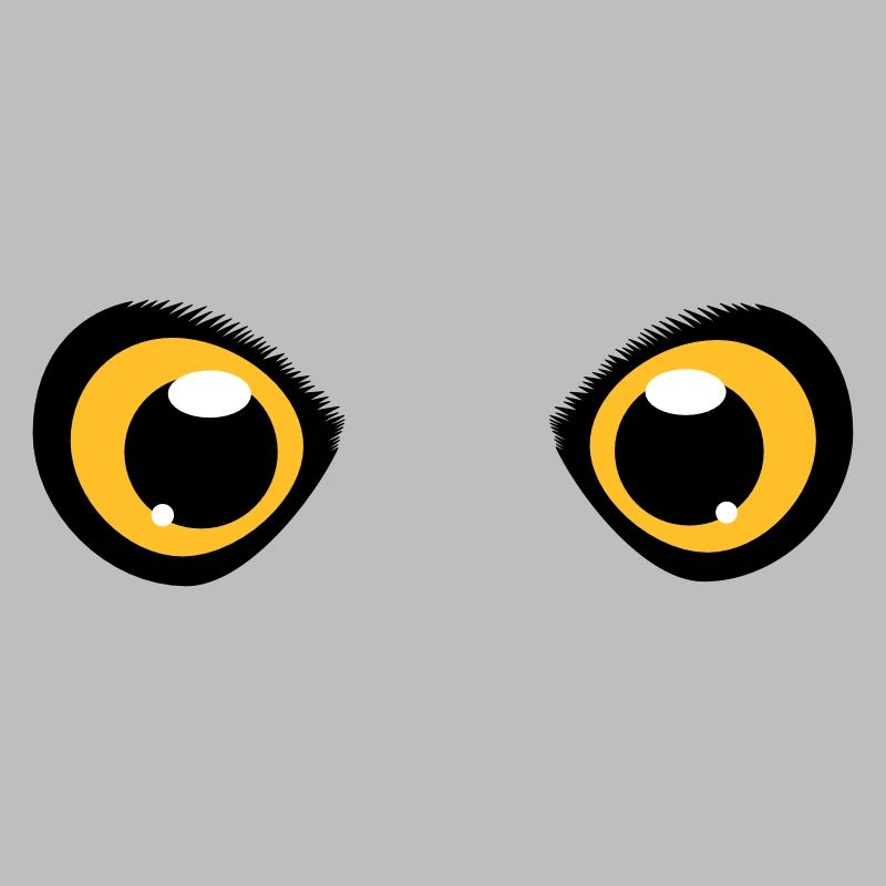 zwei leuchtende Augen einer Eule