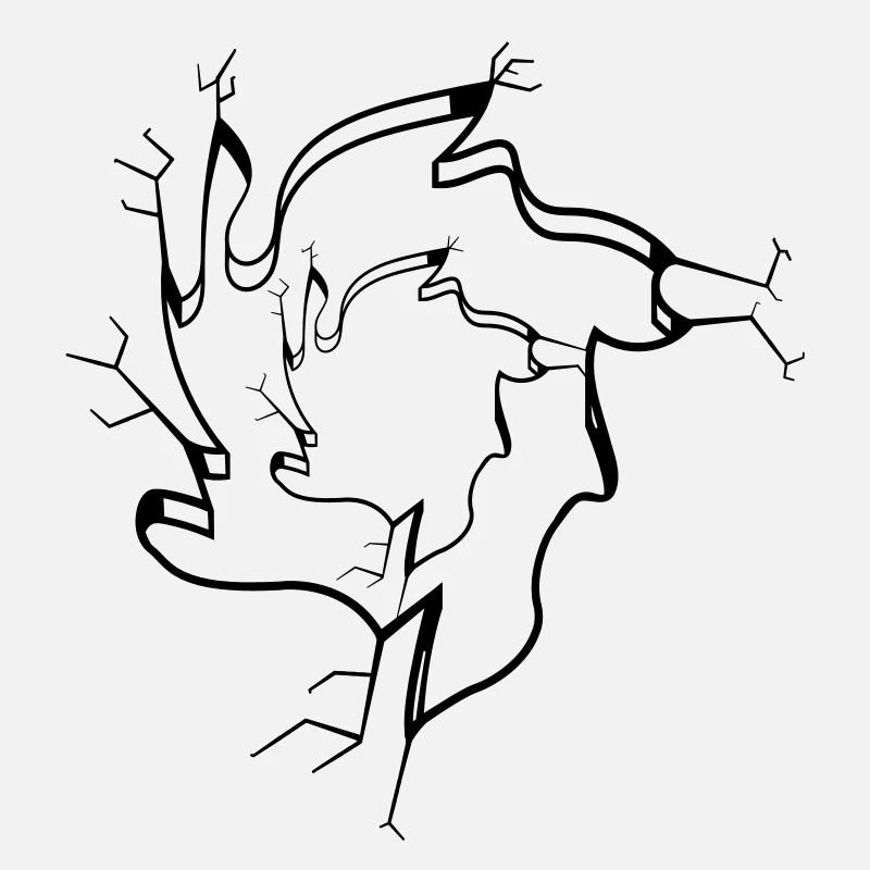 Loch zwei Löcher risse