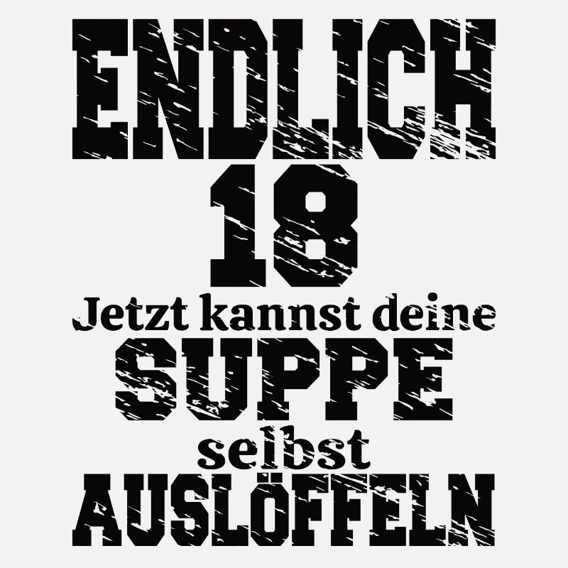 Endlich 18 18.Geburtstag Geschenk Junge Mädchen