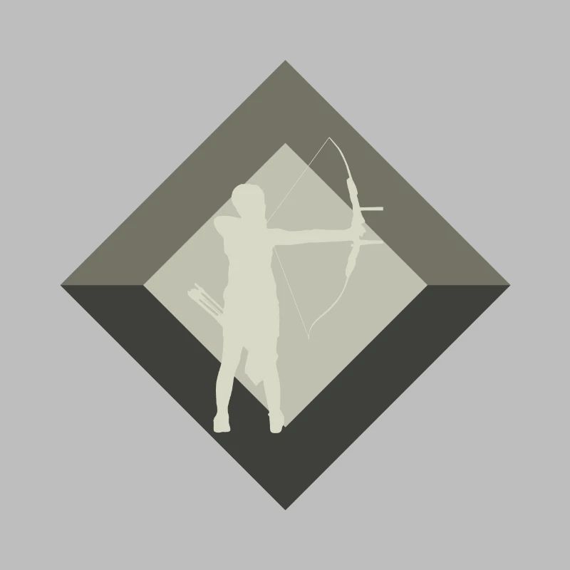 Arciere con arco Arco lungo