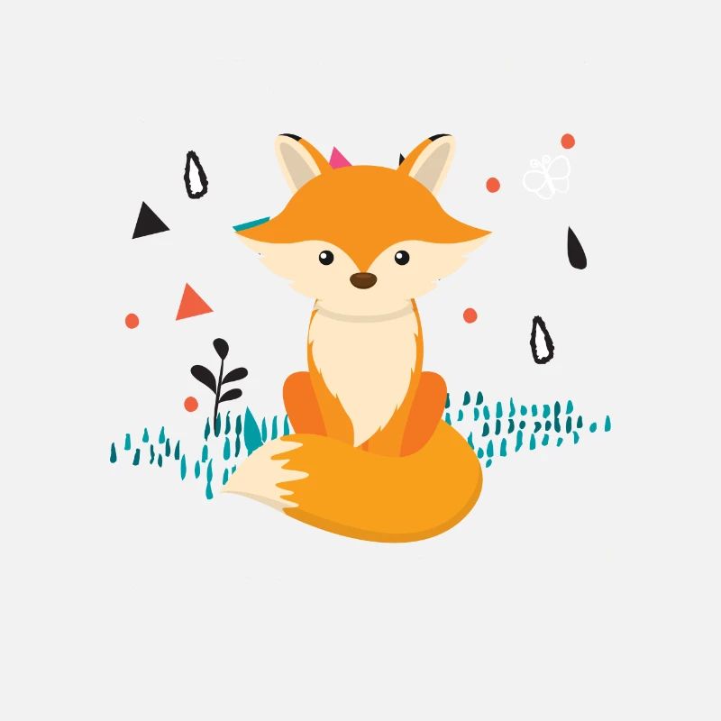 Conception de renard mignon