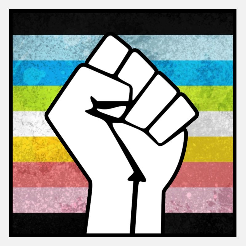 Queer Pride Faust Aufkleber