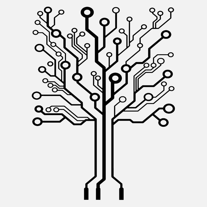 Baum aus Platine - Computerbaum