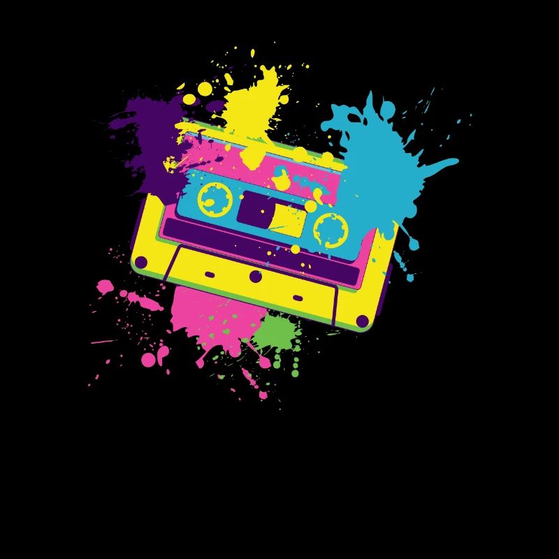80s retro cassette tape
