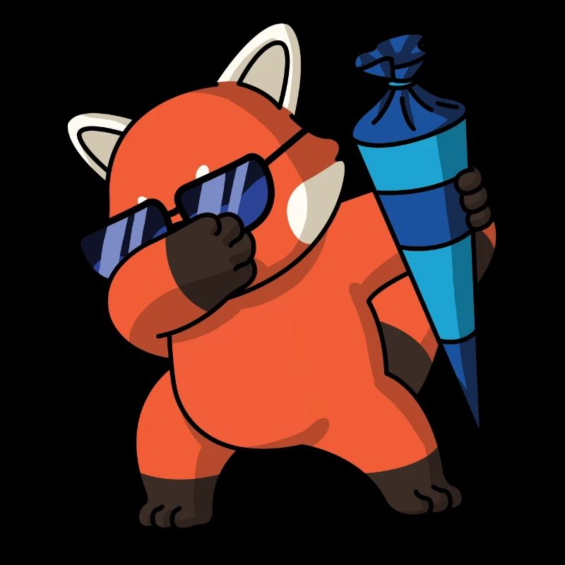 Cute red Panda Dabbing Pajama costume