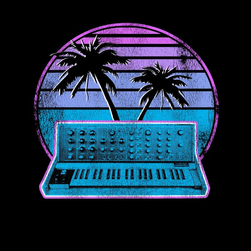 Synthétiseur analogique Synthwave Vintage Retrowave