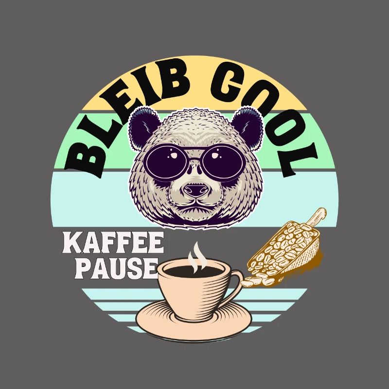 Kaffee Panda Coffee Break Time Kaffee Pause