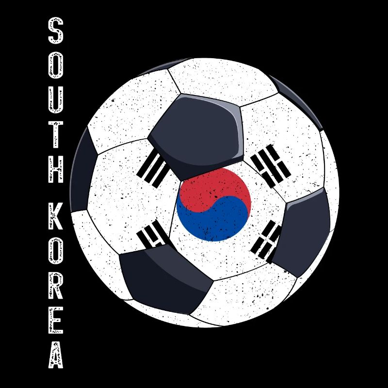 Corée du Sud Soccer Ball Drapeau sud-coréen
