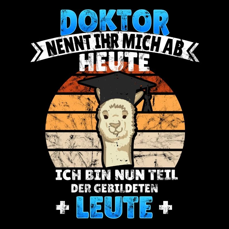 Doktortitel lama promotionshut Spruch Geschenkidee
