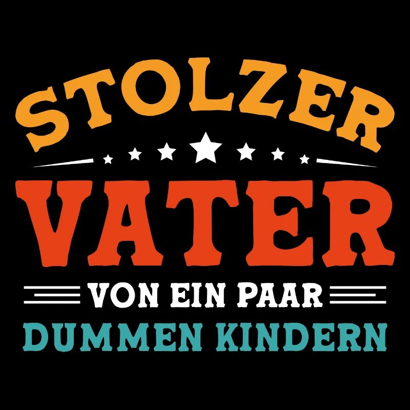 Stolzer Vater von ein paar dummen Kindern