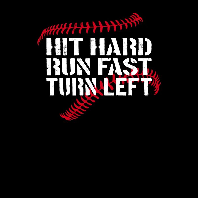 Frapper Dur Courir Rapide Tourner À Gauche Baseball Baseball