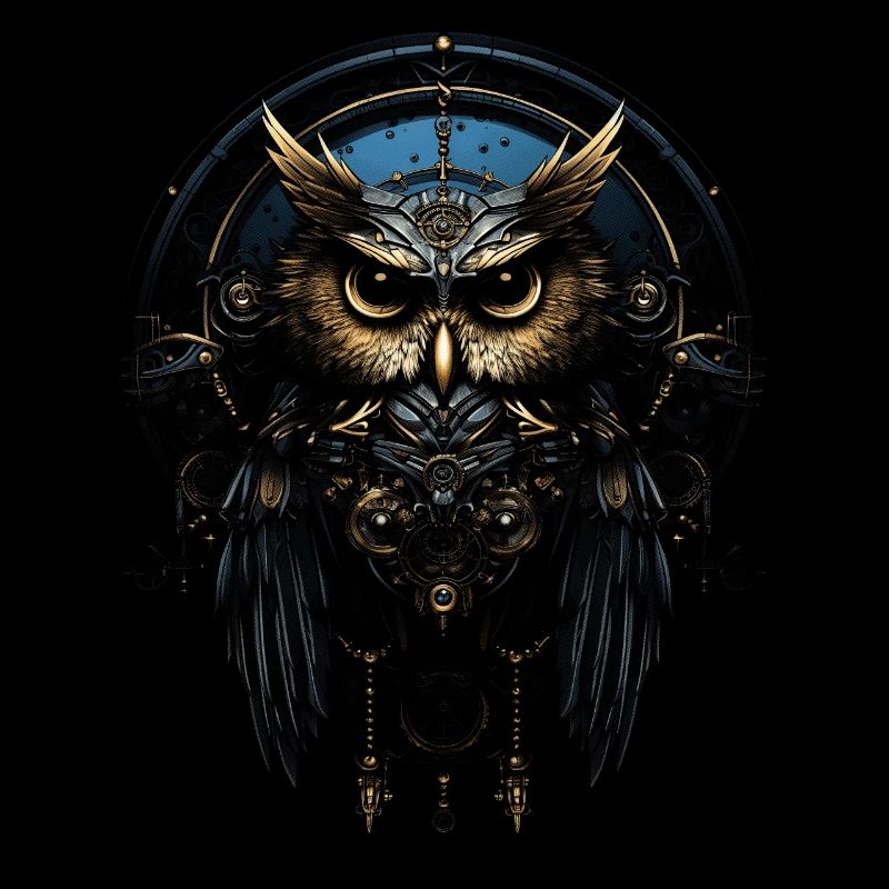 Steampunk Mechanische Eule Viktorianisch Vogel