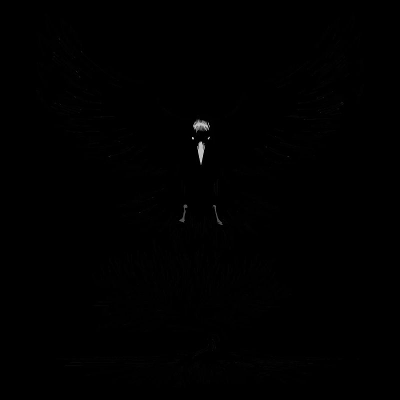 Crow Heaux Einzigartiges Krähendesign.