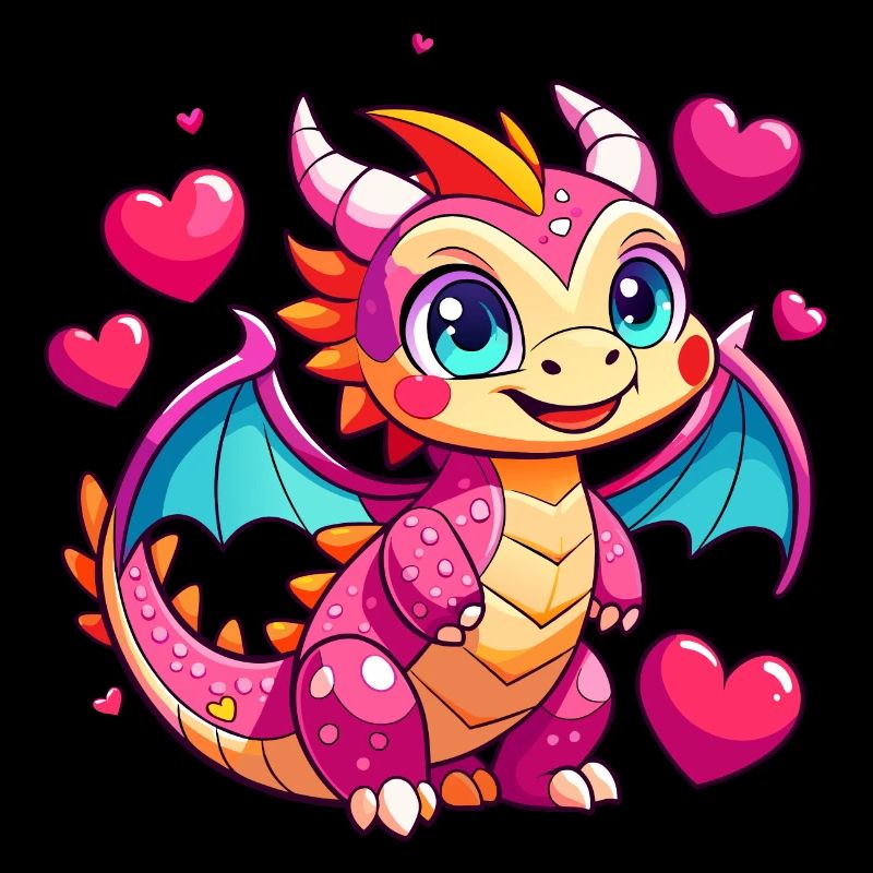Farbenfroher Drache