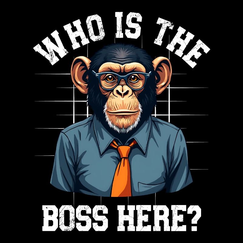 Who Is The B Here? Funny Monkey Office Humor