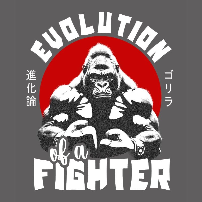 Evolution D’un Boxeur Combattant Gorille Singe Boxer
