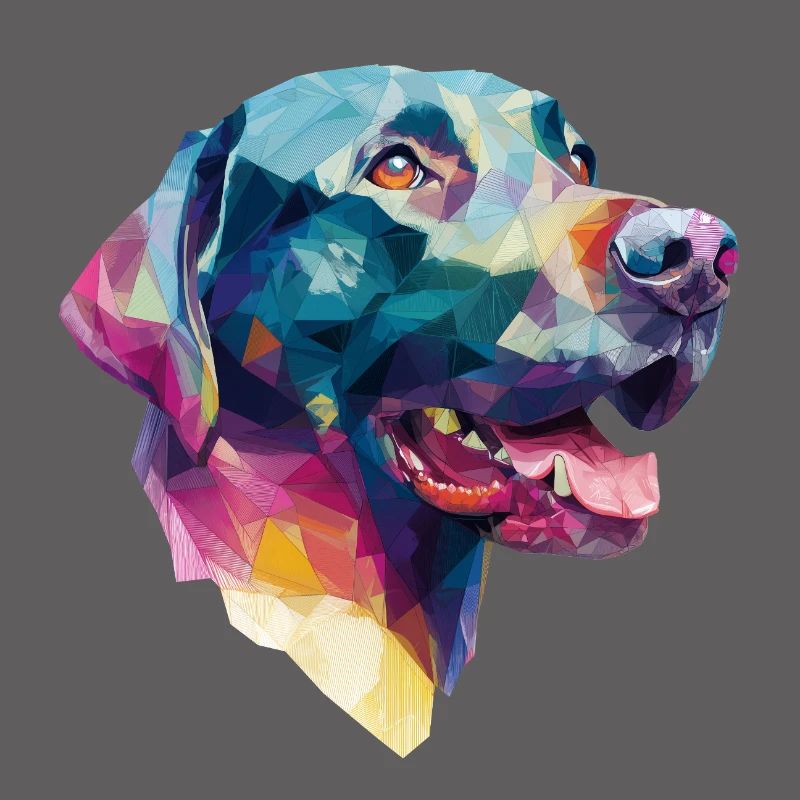 Conception Low Poly Labrador Retriever