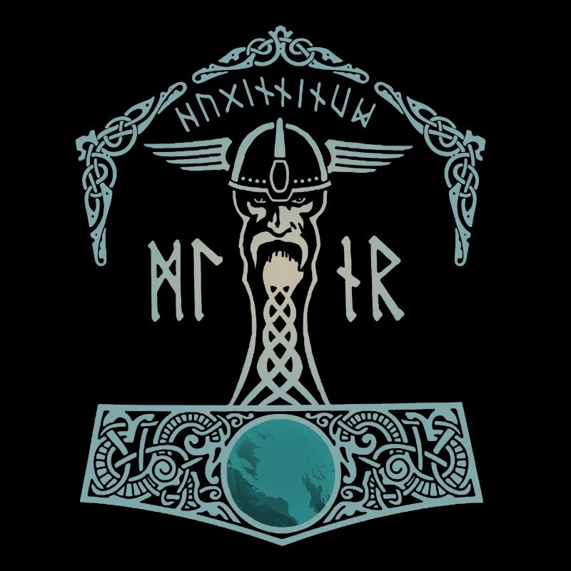 Thor Hammer Mjölnir Walhalla Viking Men