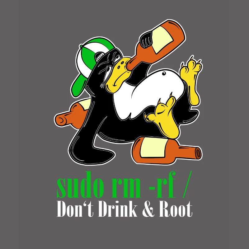 Linux Pinguin Sudo Admin Lustig Informatik PC Nerd