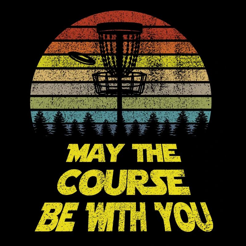 Frisbees Shirt Geschenk May The Course Be With You