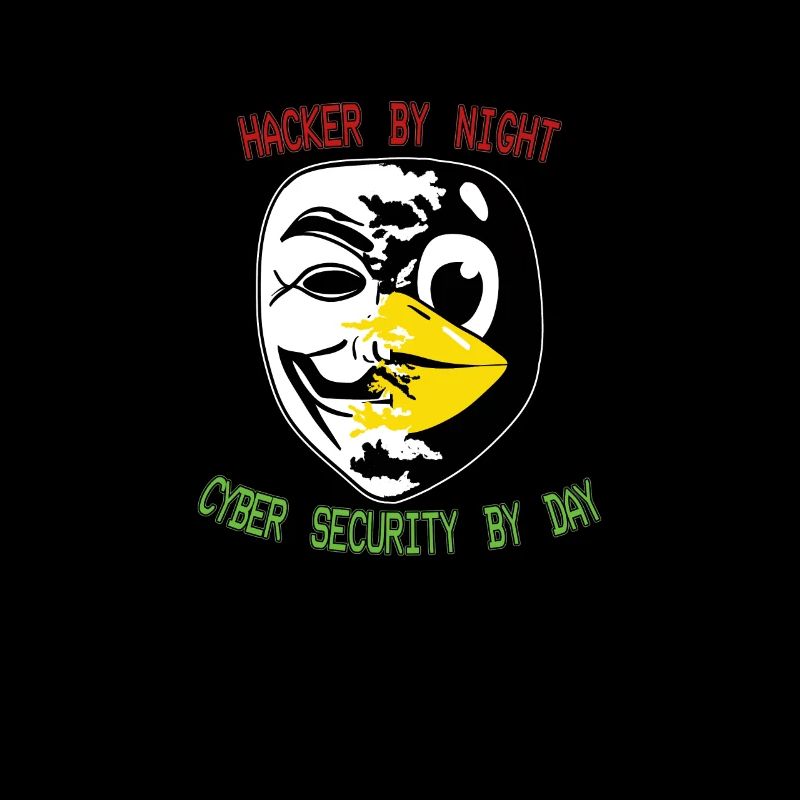 Lustiger Cyber Security Expert Linux Pinguin als