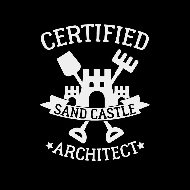 Excellent architect for sand castles on the beach
