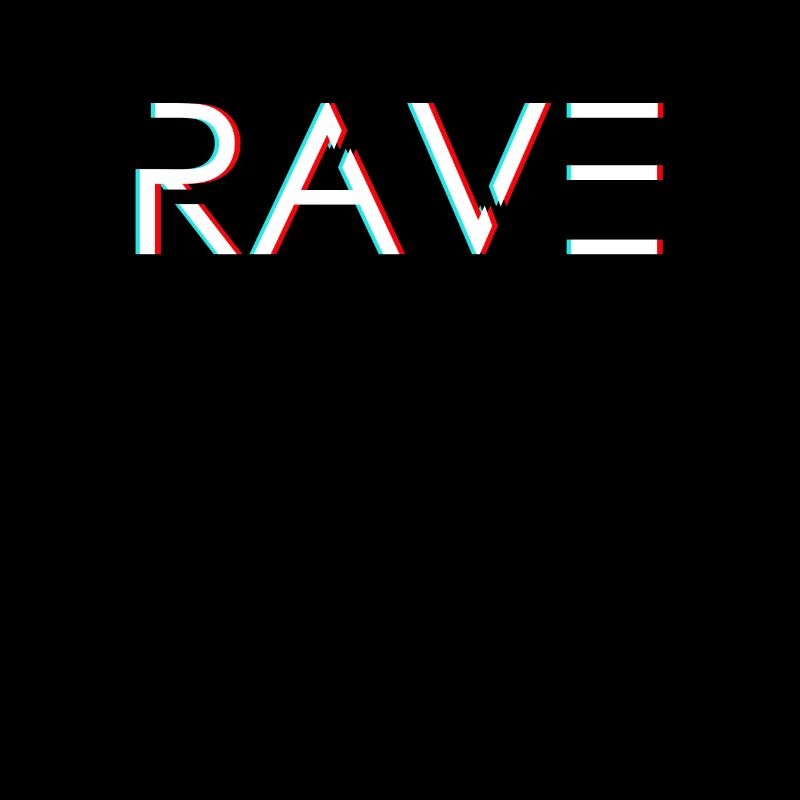 Rave Raven Dancing Party Techno Electro Gift
