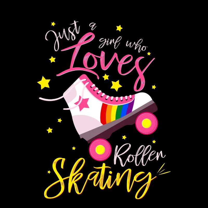 Ein Mädchen das Rollschuhe liebt Geschenkidee