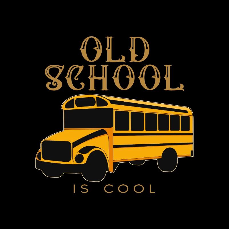 Old school bus expanded as camping motorhome