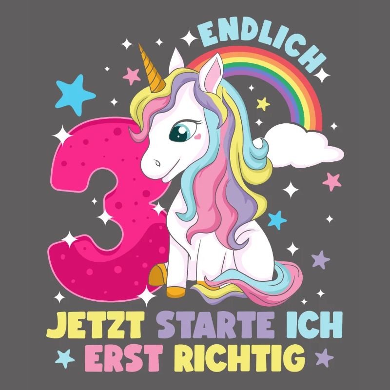 3. Geburtstag Mädchen kleid deko ich bin endlich 3