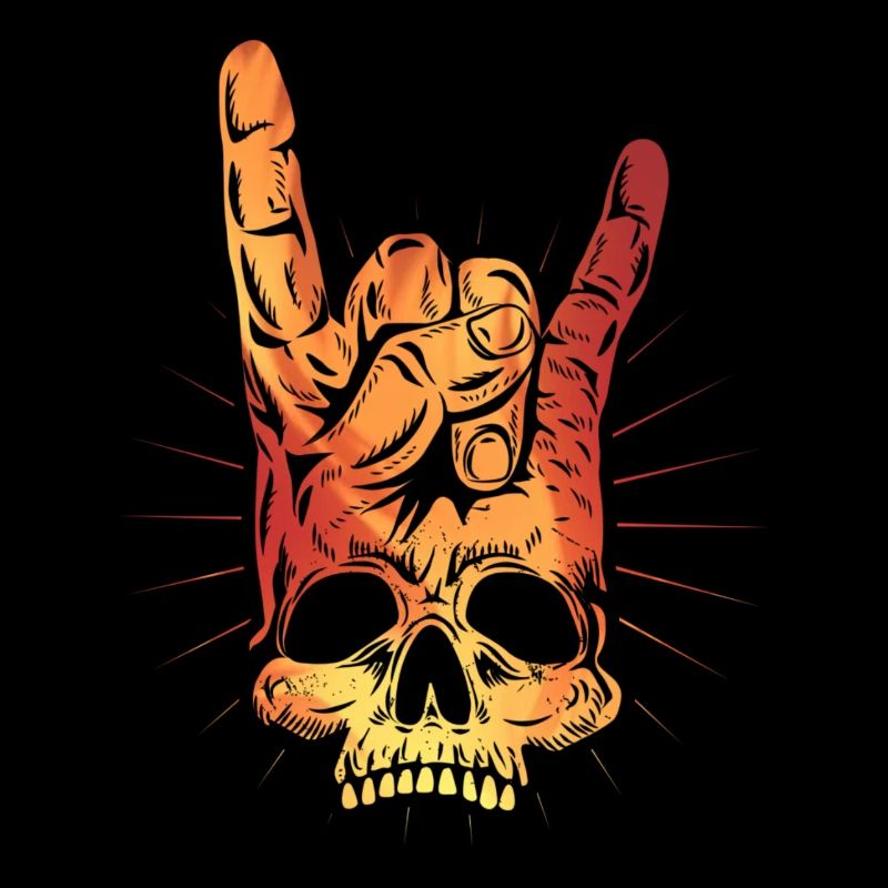 Teschio della mano a dondolo Skullbones