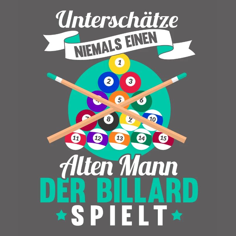 Lustig Spruch Billard Queue Billardkugel Geschenk