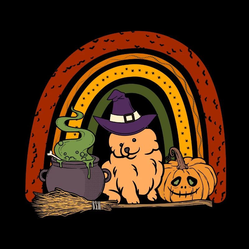 Cute Dwarf Spitz Halloween Costume Dog