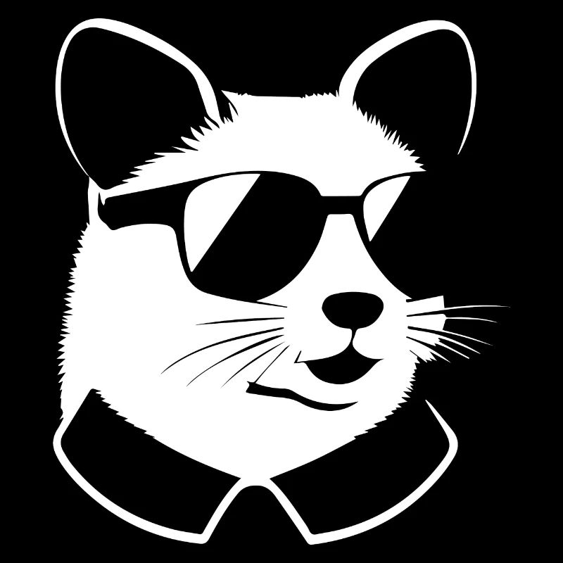 Frettchen mit Sonnenbrille Coole Frettchen