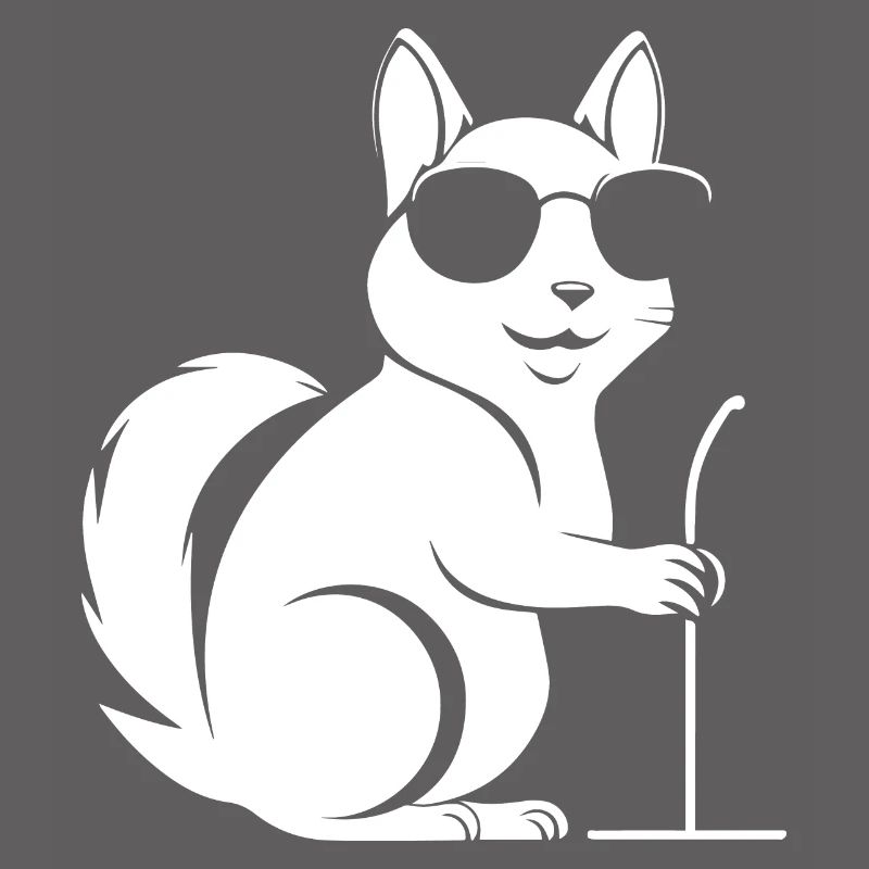 Lustiges Eichhörnchen mit Sonnenbrille Eichhörnchen