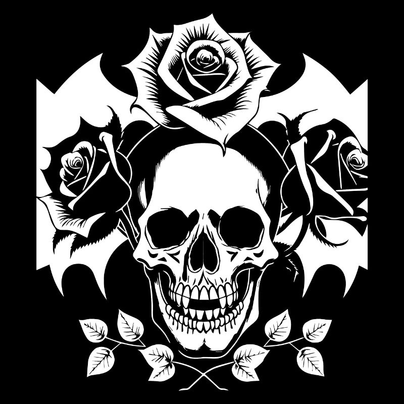 Horror Schädel Schädel Kunst Schädel Gothic Heavy Metal