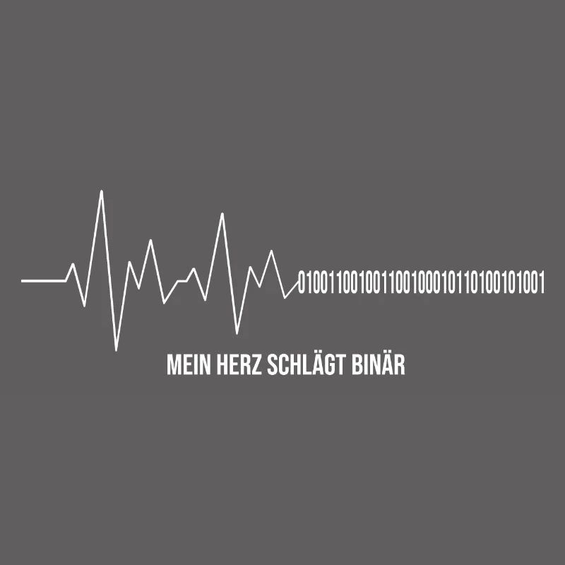 Informatiker Herzschlag Binärcode Programmierer