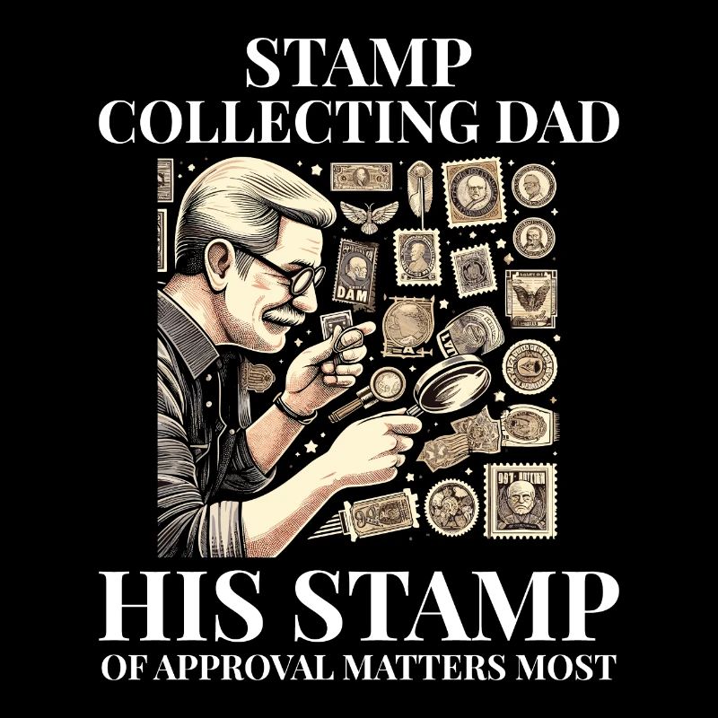 Timbres-poste d’époque Collectionneur de papa