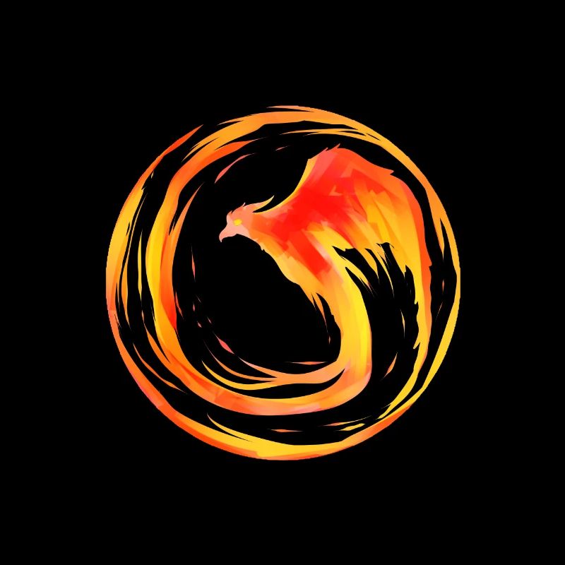 FIRE CIRCLE - Brennender Phoenix Feuer Kreis