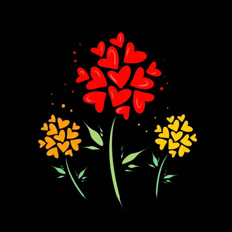 Coeurs fleurs
