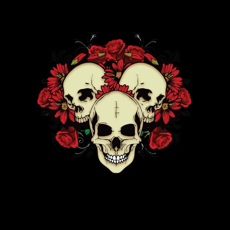 GOTHIC Skull Roses