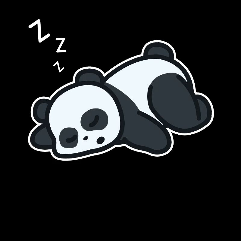 Tshirt Panda endormi mignon ours Panama