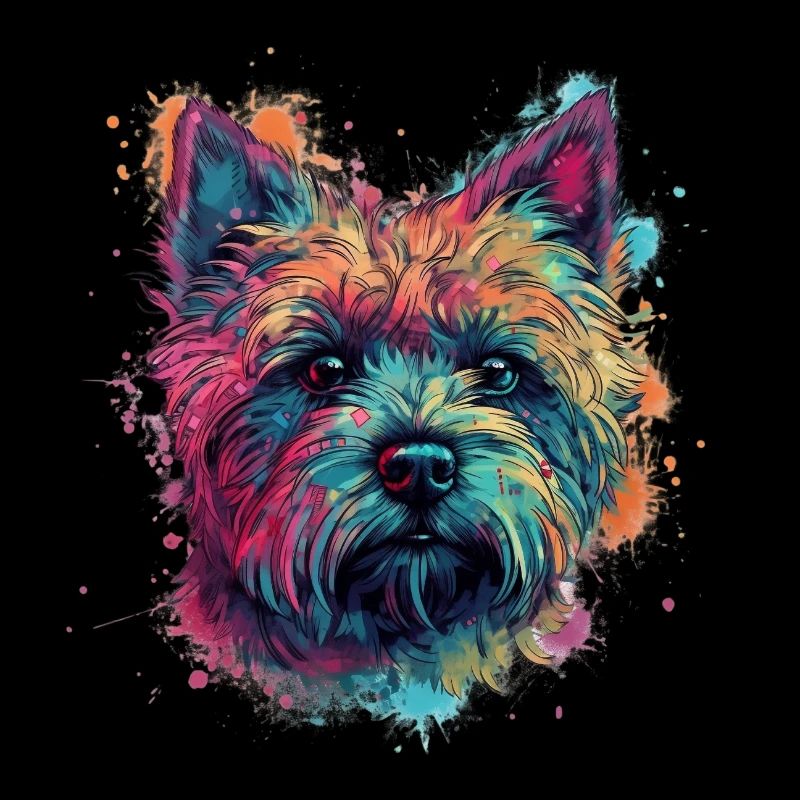 Cairn-terrier coloré