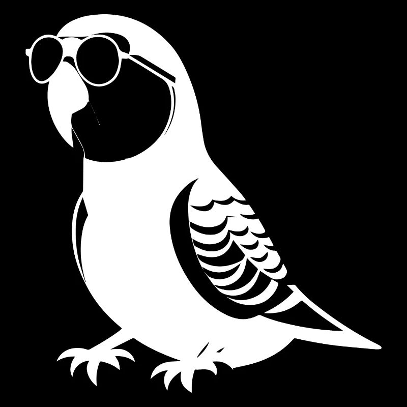 Lustiger Vogel mit Sonnenbrille Cool Bourke's Parak
