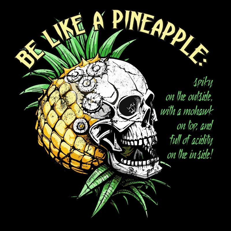Crâne d’ananas / Crâne d’ananas / Fruit FS0208