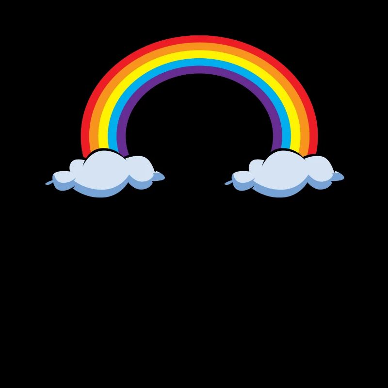 Arc-en-ciel avec nuages | arc en ciel