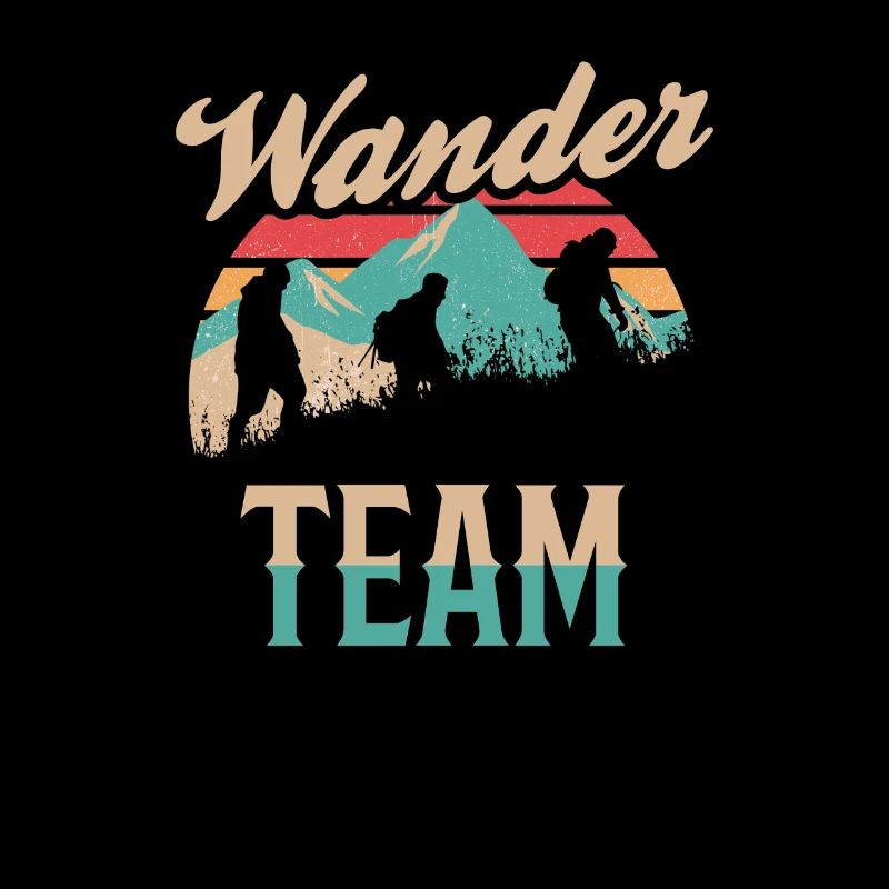 Wander Team Berge wandern Wanderer